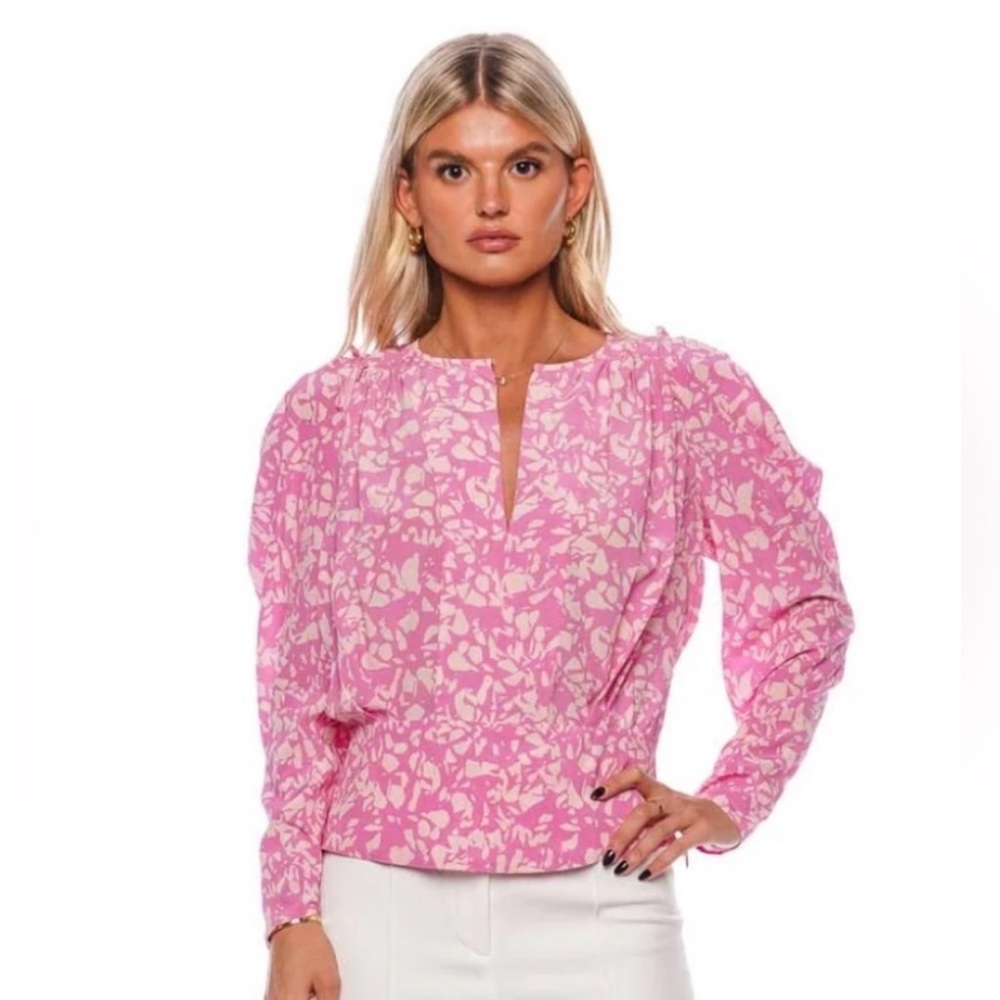 Isabel Marant Zarga Print Silk Blouse